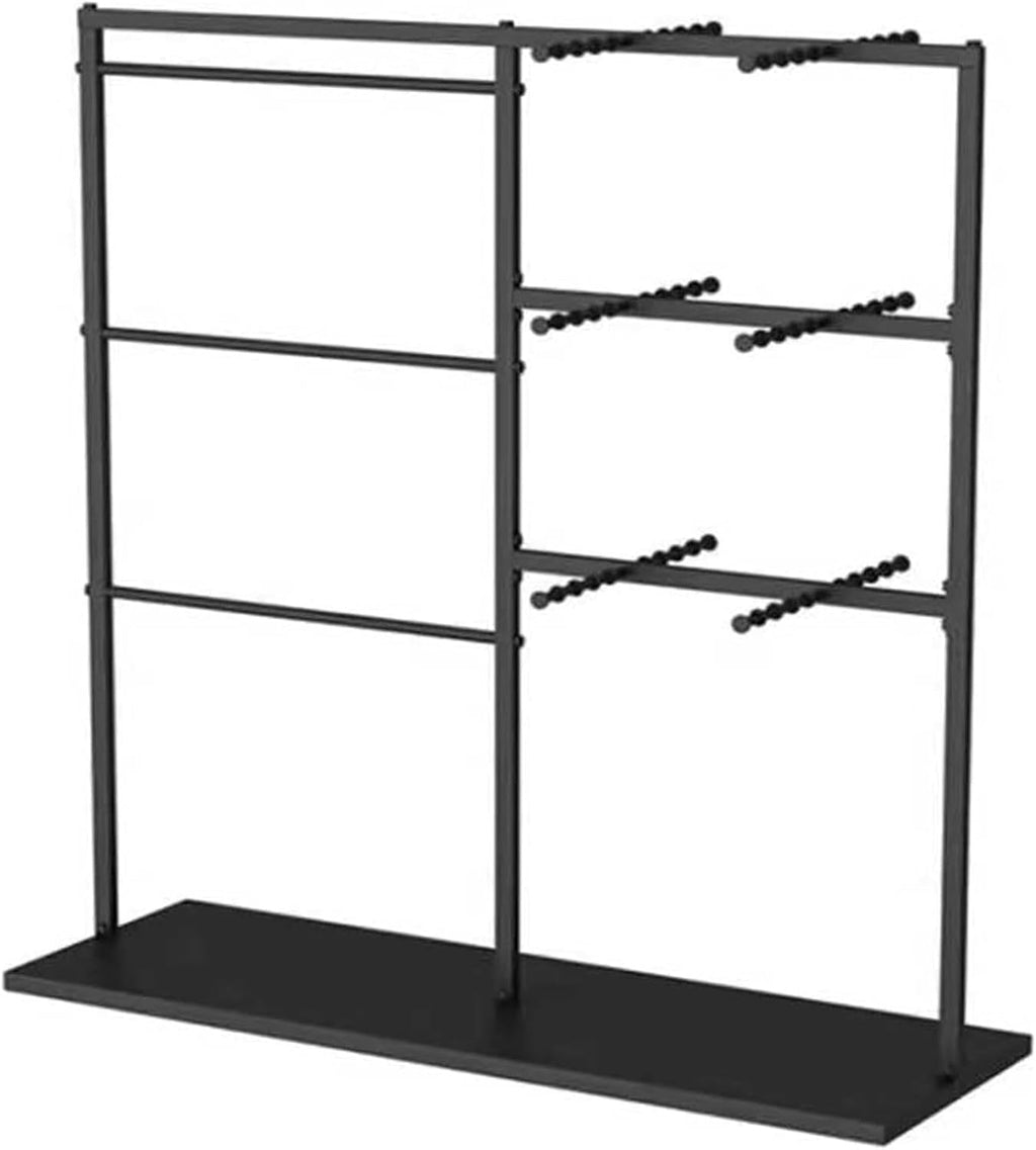 Commercial Clothes Rail Garment Rack, Underwear Display Stands, Freestanding Lingerie Organizer Clothing Store Boutiques Retail Shelves for Socks Bra Pantie(Black-150x40x130cm