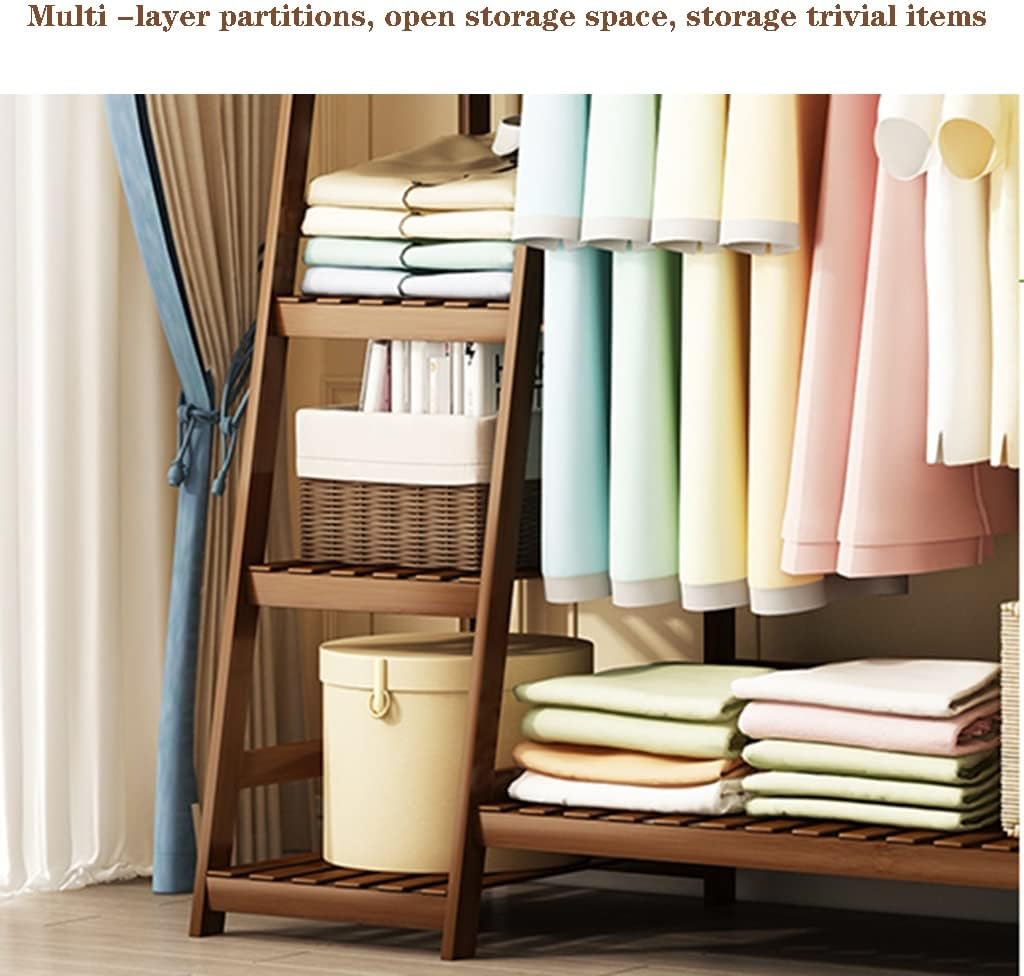 Clothing Rack with Shelves, Free Standing Coat Rack, Heavy Duty Clothes Rack, Freestanding Garment Rack, 150 * 42 * 140cm
