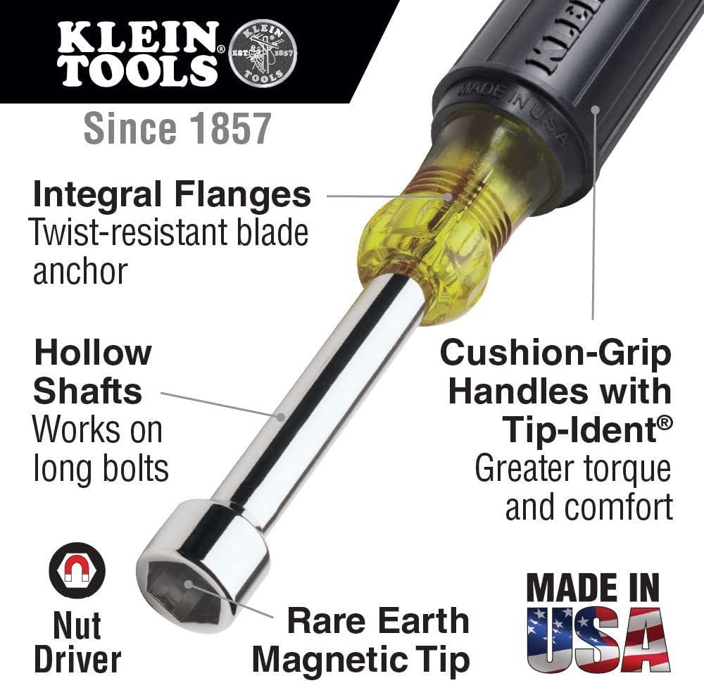 Klein Tools Magnetic and Metric Nut Driver Set (13-Piece)