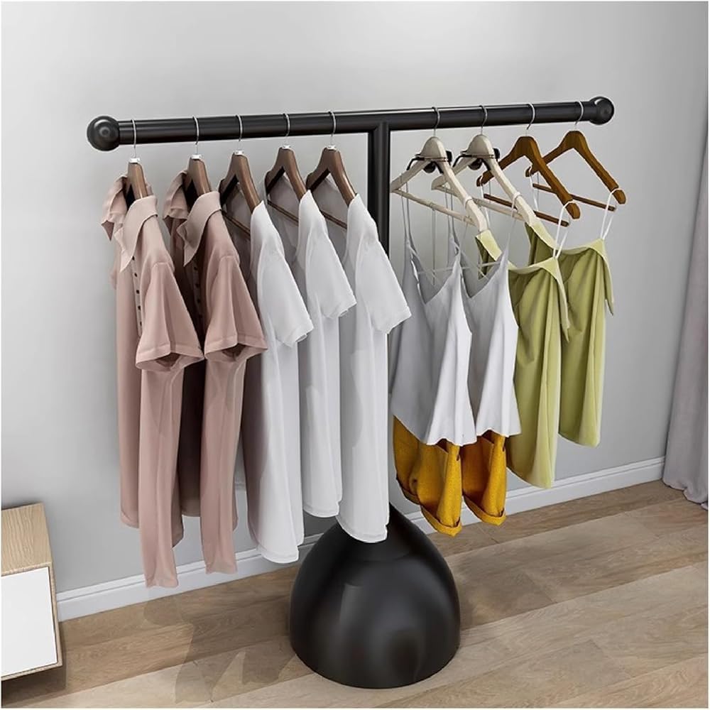Mobile Storage Rack Freestanding Display Rack Tool Pegboard Garage,Freestanding Metal Tshirt Garment Rack 80x150 cm BlackClothing Display Stand for Shops & Bedrooms Durable Clothes Hanger St