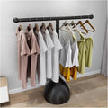 Mobile Storage Rack Freestanding Display Rack Tool Pegboard Garage,Freestanding Metal Tshirt Garment Rack 80x150 cm BlackClothing Display Stand for Shops & Bedrooms Durable Clothes Hanger St