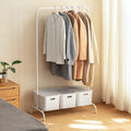 Freestanding Portable Metal Garment Rack, for Hanging Clothes Coats Skirts Shirts Sweaters, for Bedroom Guest Room, 86cm