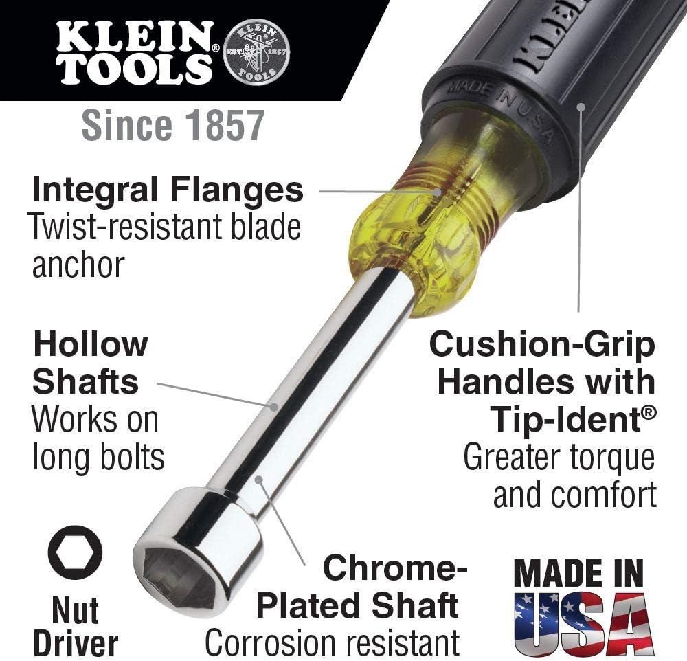 Klein Tools Magnetic and Metric Nut Driver Set (13-Piece)
