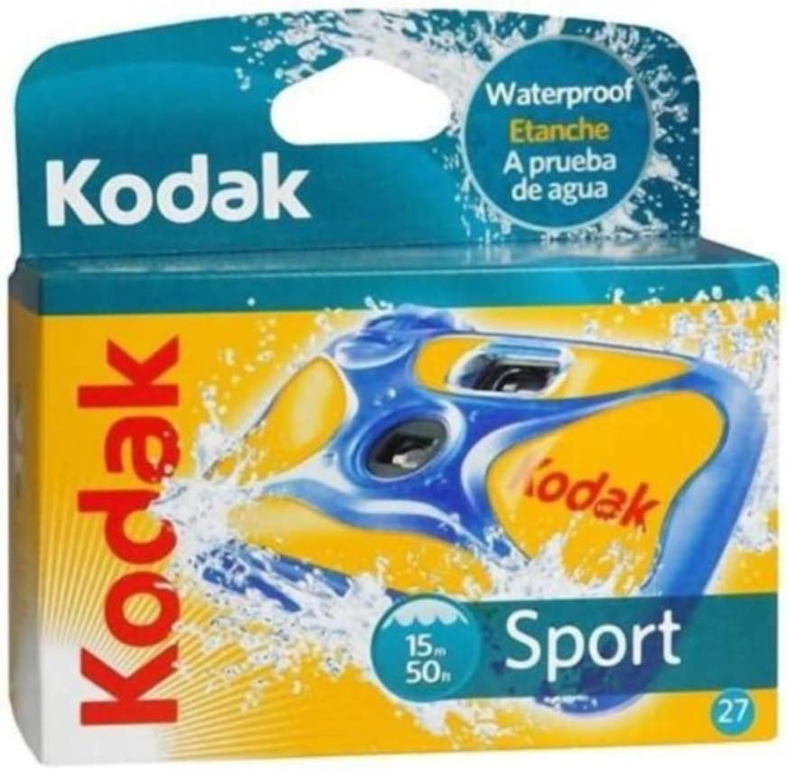 Kodak Sport Underwater Single-Use Disposable Camera with 800 Speed 27-Exposure Film (10-Pack)