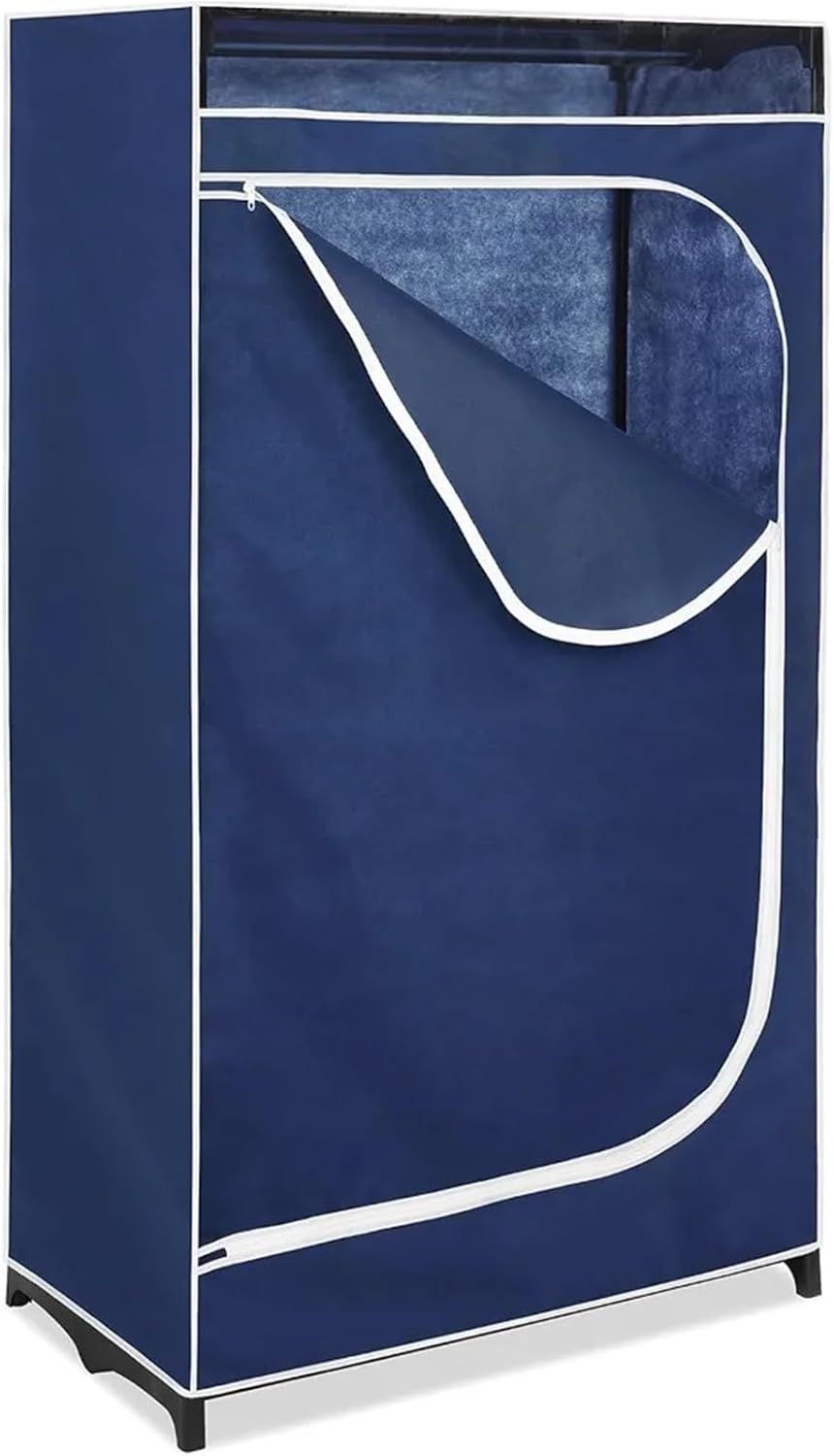 Wardrobe Closet Clothes Closet - Freestanding Garment Organizer with Sturdy Fabric Cover