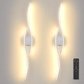 Battery Powered Wall Sconces Set of 2, Nickel 39' LED Dimmable Wall Sconce with Remote Control/Timer/Memory, USB Rechargeable Wall lights for Living Room, Bedroom, Hallway Wireless scones lighting