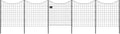 39in H (4 Fence Panels + 1 Gate) No Dig Easy Install Zippity Black Metal Fence, Decorative Garden Barrier for Dogs, Temporary Animal Enclosure, Yard Border Panels, WF29014