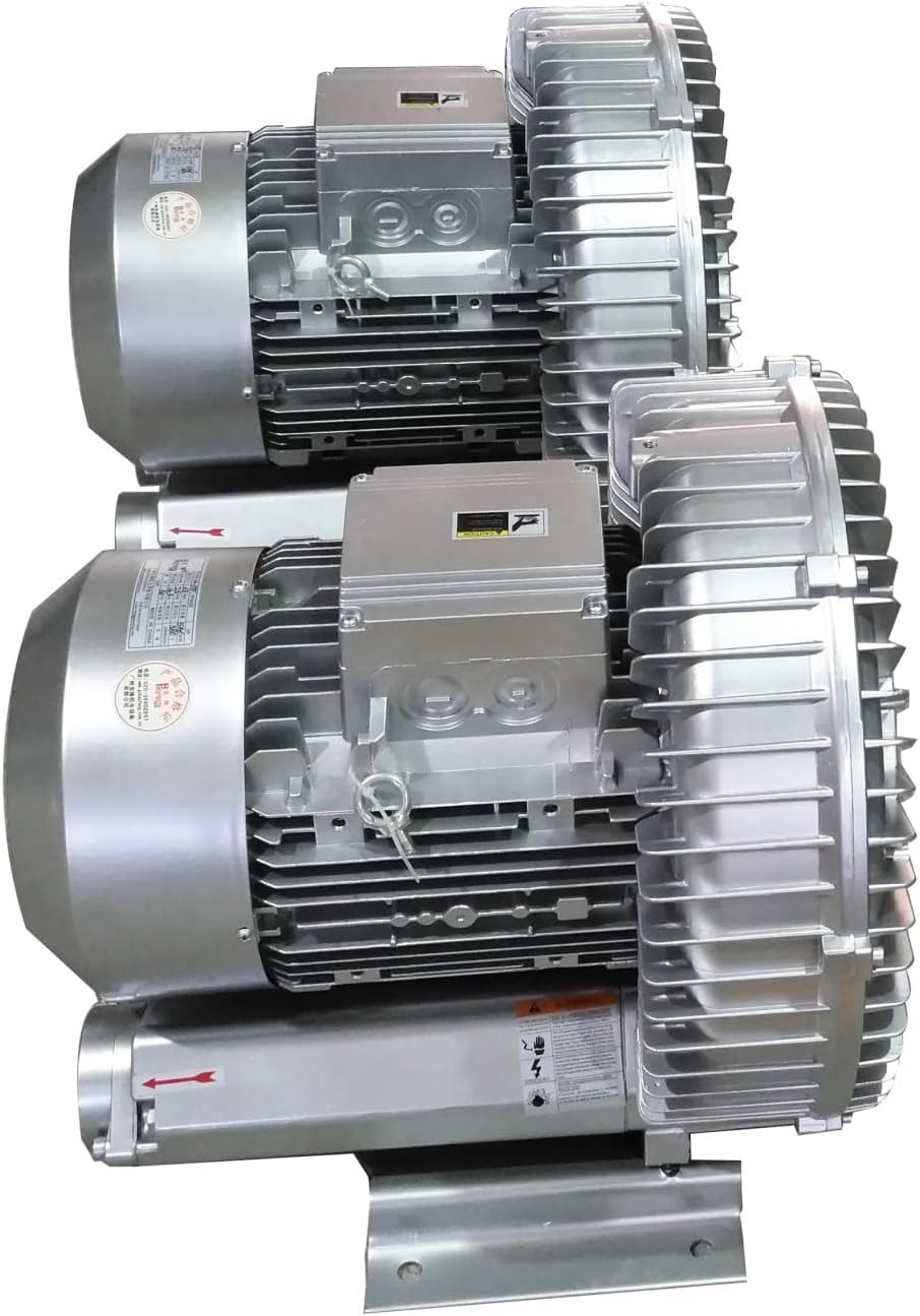 Fish Farm 1.5KW Single Phase Ring Blower for Fish Pond Aeration Systems 44000rpm