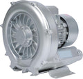 Industrial Regenerative Blower, 220V-380V High Pressure Vortex Ring Blower, Large Airflow for Sewage Aeration, Aquarium Fish Pond, Aluminum Alloy Silver, 550W 0.74HP