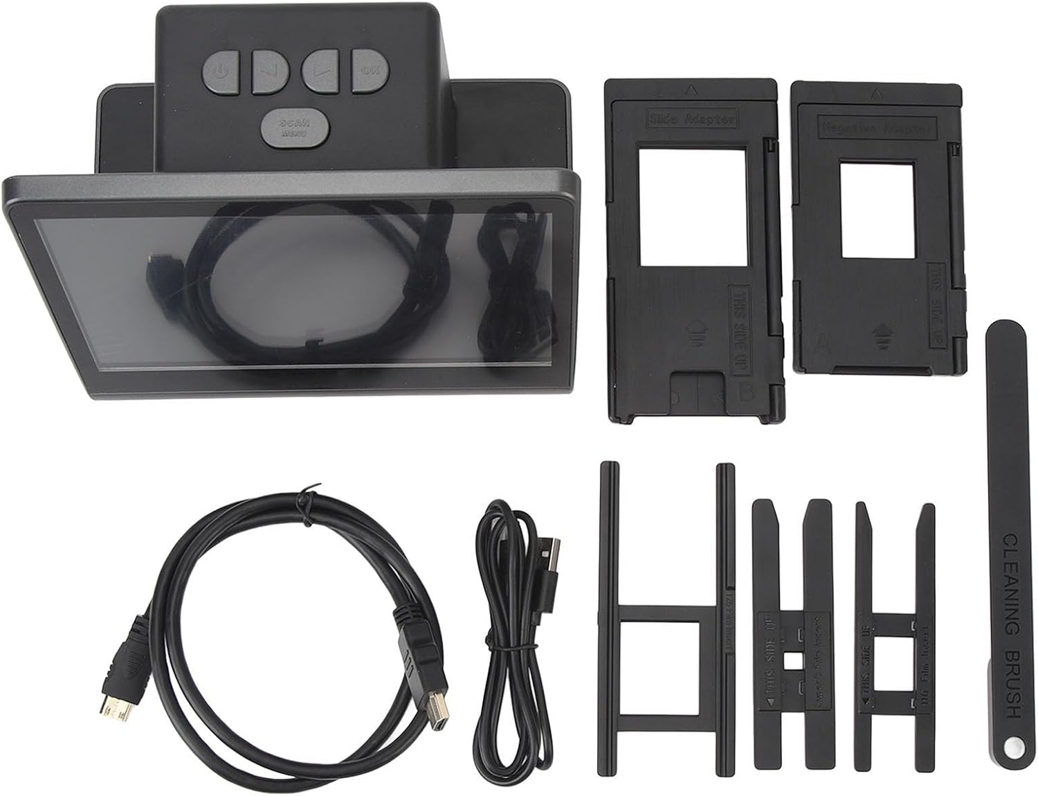 Film Scanner, 48MP High Definition Film Slide Scanner with 7 Inch Screen and 16GB Storage, for 135 126KPK 110 Super 8mm Film and Slides
