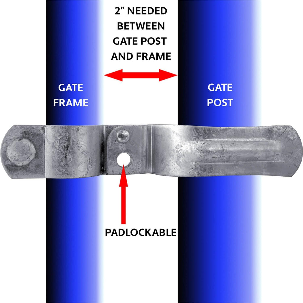 Heavy Duty Fork Latch (Bolt in) 1-7/8' x 2-7/8' Galvanized Pressed Steel - CASE Qty 25