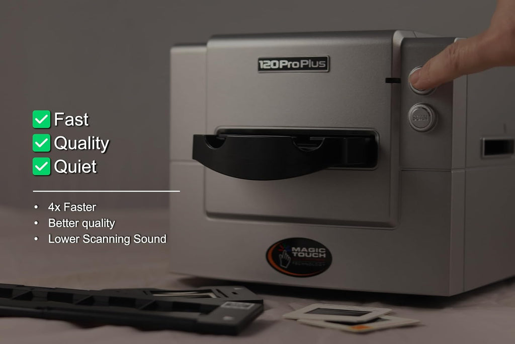 Pacific Image PrimeFilm 120 Pro Plus Film Scanner. Medium & 35mm Film & Slide Scanner. Faster Scan Speed. 6,400 dpi/48-bit True Color. 4.2 Dynamic Range. Mac/PC