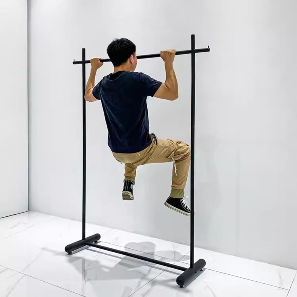 Heavy Duty Coat Rack, Garment rack Modern Black Wrought Iron Clothing Rack For Hanging And Display Clothes Freestanding Coat Rack For Bedrooms And Boutiques Commercial Metal Clothes Rail ( 100X40X145