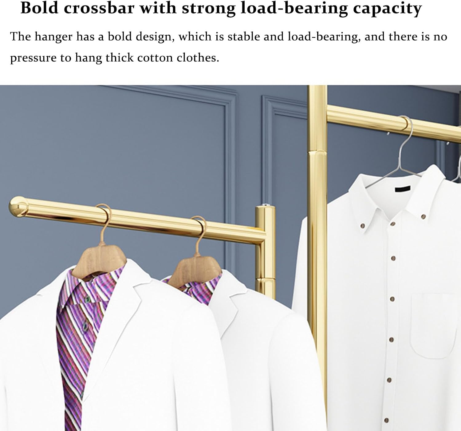 Freestanding Clothing Store Display Stands Garment Rack,Creative Boutique Shops Hanger Entrance Porch Organization Hanging Rod,Commercial Retail Stores 2-Way Suit Shirt C(Type T-80X150Cm)