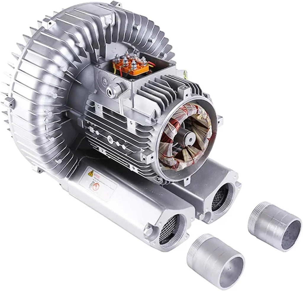 1.5KW High-Pressure Vortex Fan for Fish Pond Aeration, Industrial Blower, Oil-Free, uncorroded, Customizable(AC220V)