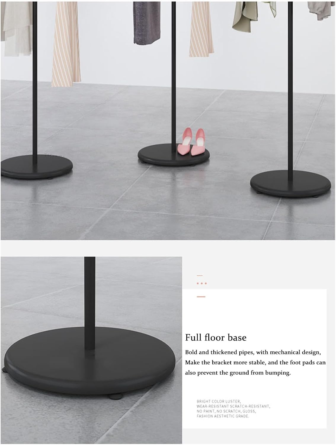 Freestanding Clothing Store Display Stands Garment Rack,boutique Retail T-type Clothes Hanger Entrance Porch Organization Hanging Rod,Suit Shirt Clothing Rack,laundry Room Hanging Clothes Rod