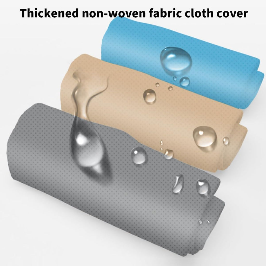 Garment Rack Heavy Duty Clothes Rack With Cover Freestanding Metal Clothing Rack Portable Closet Wardrobe With 2 Hanging Rods And 3 Drawers For Bedroom (Color : Blue, Size : 105x45x168cm)