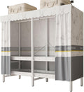 Foldable Clothe Rack With Cover,Portable Closets,Heavy-Duty Portable Closet Wardrobe,Freestanding Garment Rack,for Hanging(Gray,216 * 170 * 50)