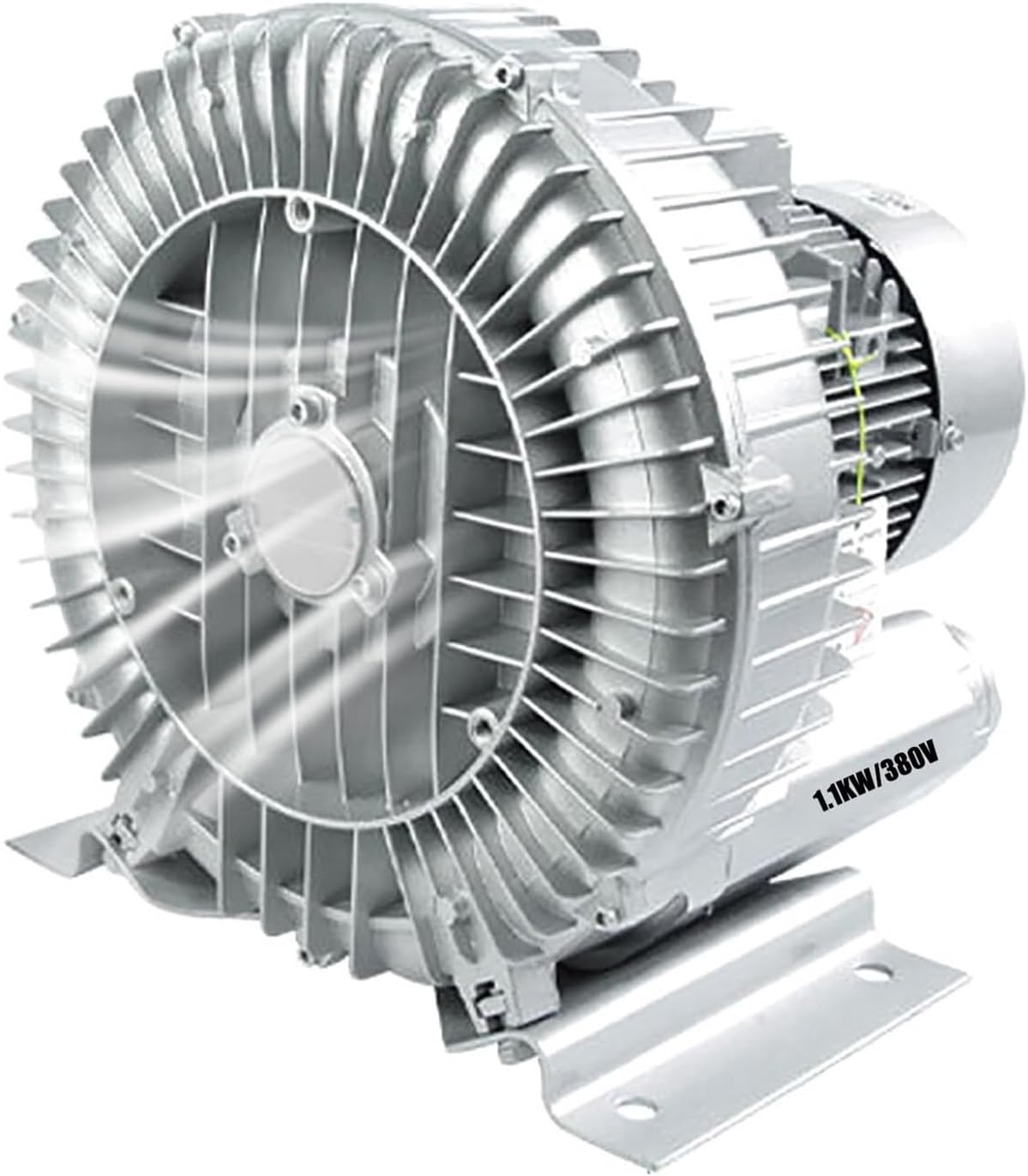 High-Pressure Vortex Ring Blower 480V Three-phase Regenerative Blower for Industrial Construction Textile & Fish Pond Aeration(1.1kw/380v)