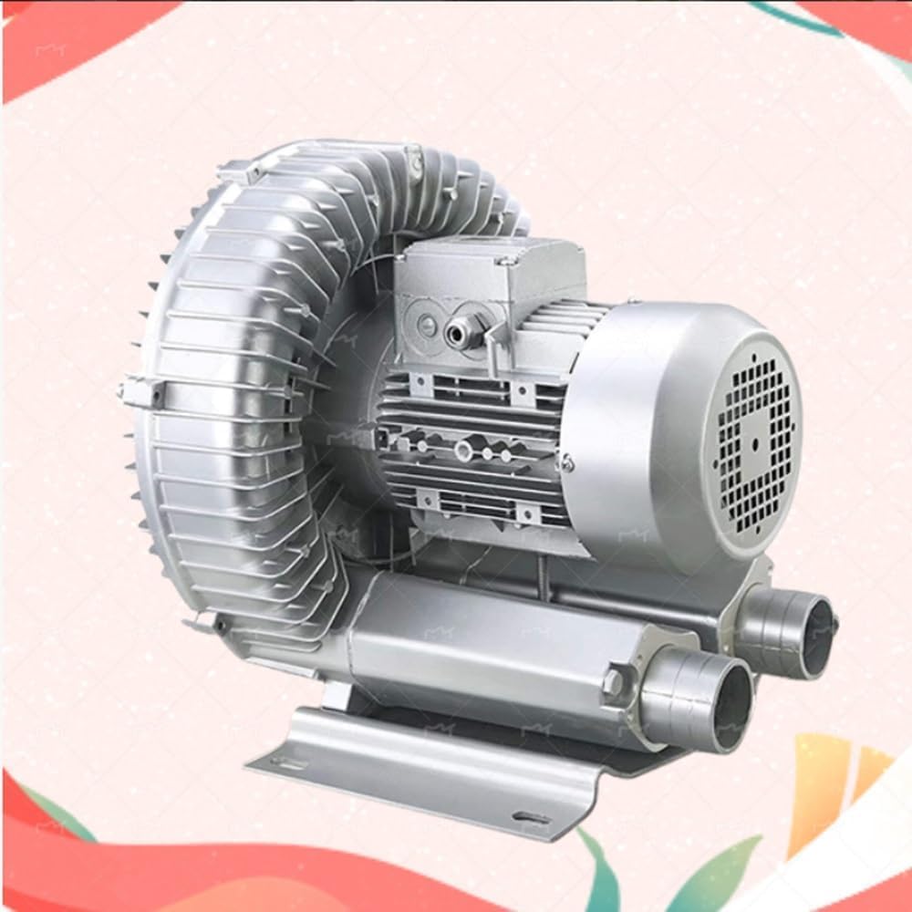 Regenerative Blower, Vortex Blower, 110V 50Hz Single Phase, High-Pressure Vortex Ring Blower, Industrial Vacuum Pump for Air Blowing(350W/0.47HP)