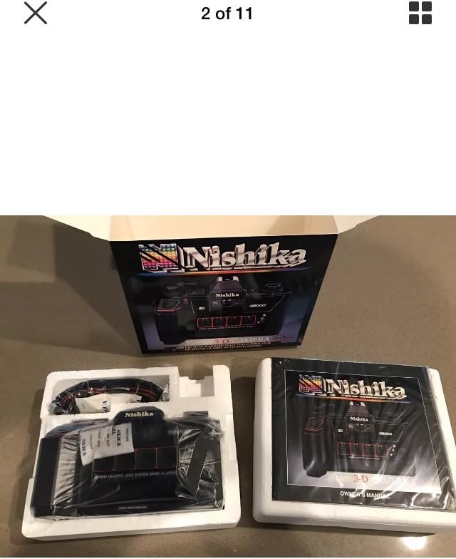 Nishika N8000 35 mm Quadrascopic Stereo 3D Lenticular Camera
