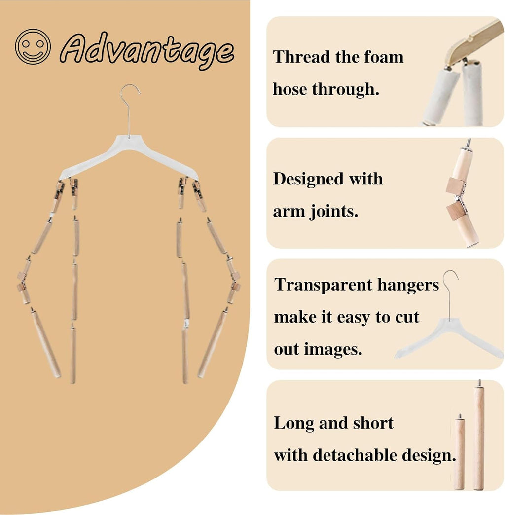 Mannequin Dress Form Metal Body Shape Clothing Display Hangers, Clothing Garment Rack Free Standing Clothes Coat Hanger, Dress Holder Mannequin Waist and Arms (Size : 38cm (15'))