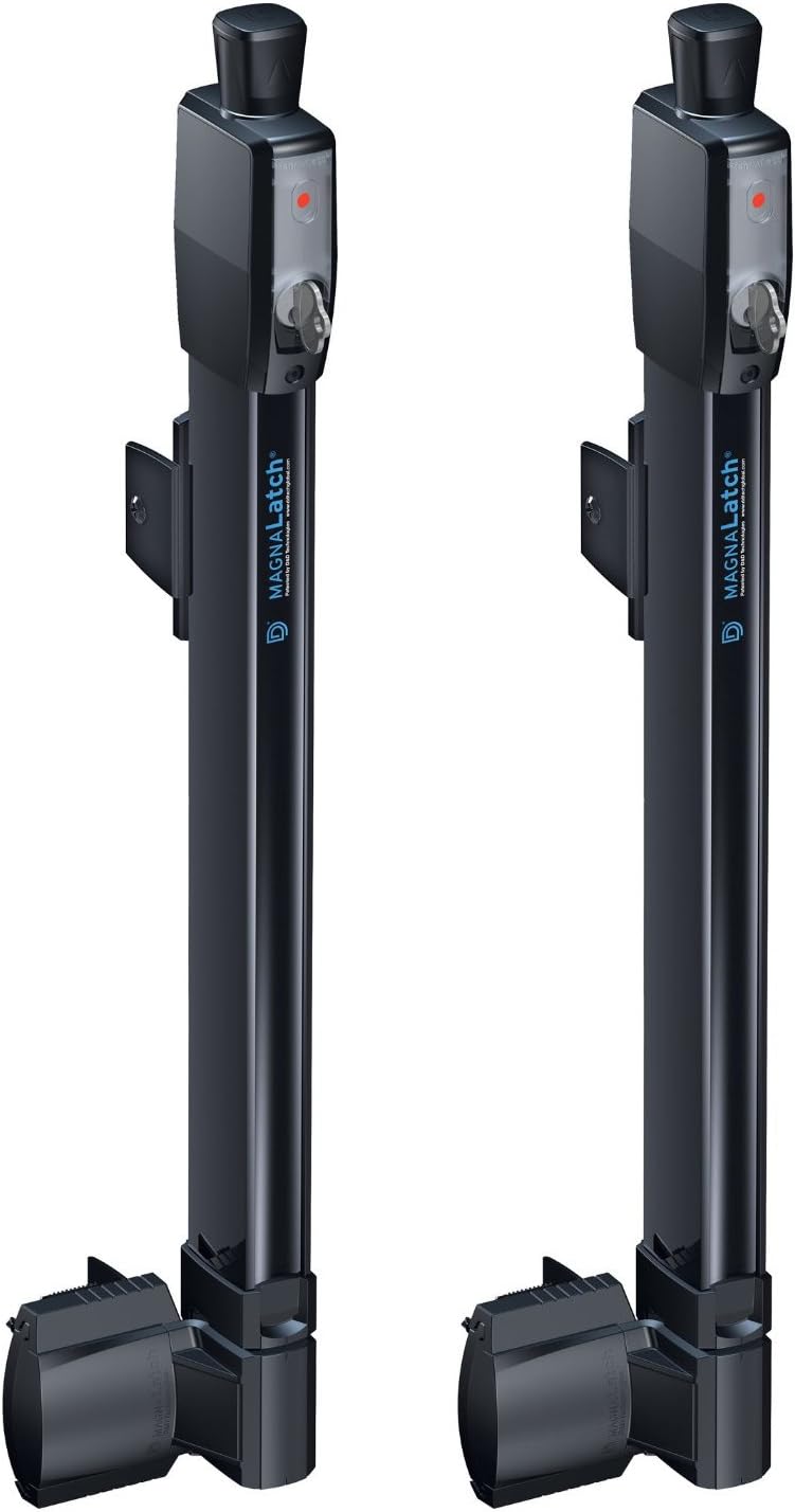 (Set of 2) ML3TPKA MagnaLatch Series 3 Magnetic Pool Child Safety Gate Latch, Black