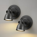 Black Wall Sconces Set of 2 Hardwired - Brass Matte Dimmable Indoor Small Bell Lights Fixtures Decor Set of Two for Bathroom Vanity Bedroom Bedside Hallway Living Room Kitchen Picture Lamp