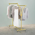 Clothes Racks - Rack For Hanging Clothes Retail Display - Floor Standing Metal Garment Rack - Double Pole Coat Rack, Freestanding Garment Rack, For Bedroom,Home,Office,Indoor(Color:D 120x50x155cm)