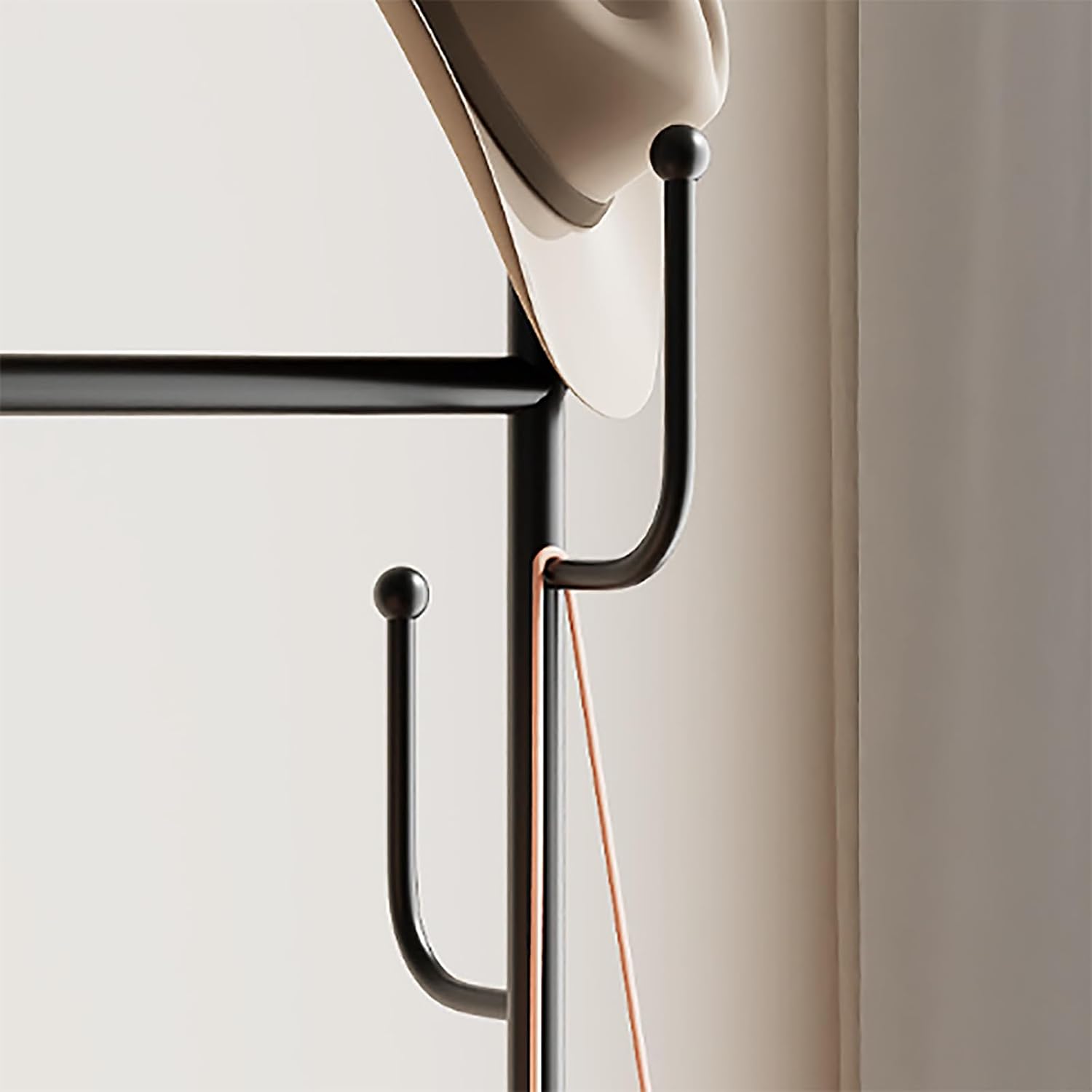 Clothes Racks for Hanging Clothes, Mobile Coat Rack with Wheels, Freestanding Garment Rack Small Spaces Heavy Duty, for Hanging Clothes Coats Skirts Shirts Sweaters