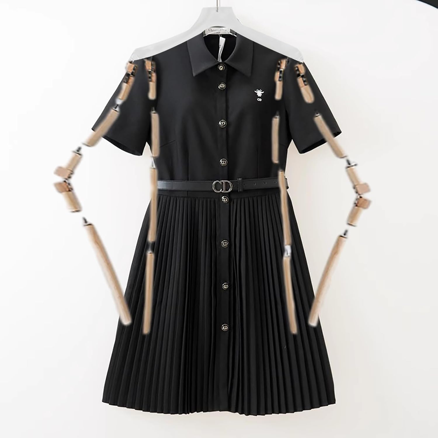 Mannequin Dress Form Metal Body Shape Clothing Display Hangers, Clothing Garment Rack Free Standing Clothes Coat Hanger, Dress Holder Mannequin Waist and Arms (Size : 38cm (15'))