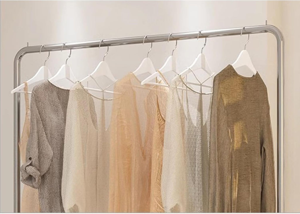 Heavy Duty Coat Rack, Garment rack Heavy Duty Clothes Rail For Hanging Clothes, Silver Stainless Steel Clothing Rack For Bedroom And Boutiques, Freestanding Clothes Organizer Rack ( 120X40X160CM)