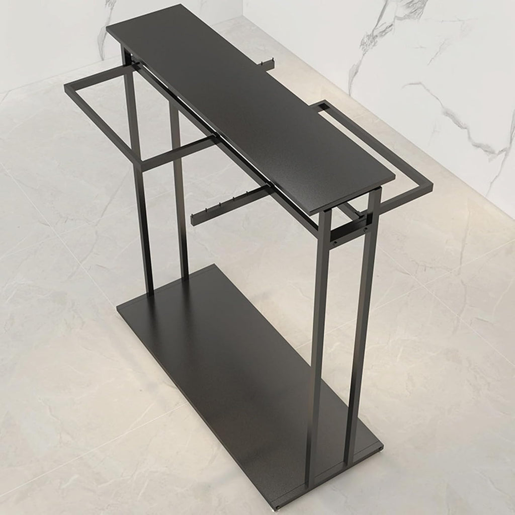 Heavy Duty Pipe Clothes Rack, Clothing Display Stand For Boutiques/Retail Shops/Home Storage, Clothing Store Modern Garment Rack, Free Standing Metal Garment Rack Suit Shirt Display Stand(C,120*50*150