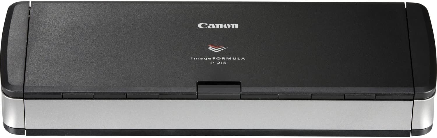 Canon imageFORMULA P-215II Mobile Document Scanner, Black, 1.6' x 11' x 3.7'