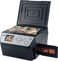 Digital Film & Photo Scanner Multi-Function Combo Scanner with HD 22MP, Convert 135Film/35mm slide/110Film/Photo/Document/Business Card to Digital JPG Files, 2.4 inch LCD, Black