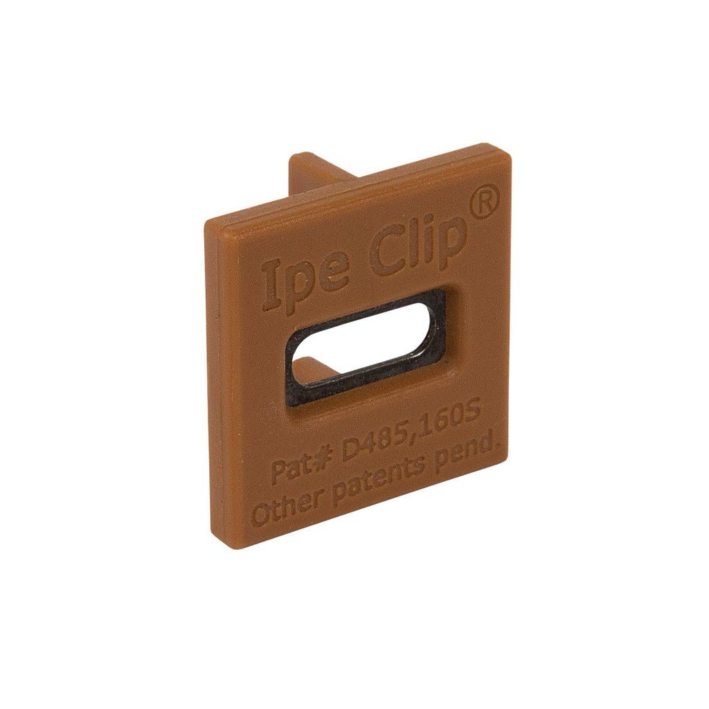 DeckWise (Brown) Ipe Clip Extreme Hidden Deck Fasteners, 3/32' Spacing, Includes Stainless Steel Black #8x2 Trim-Head Screws for 100 Sq. Ft. of AD Hardwood or Thermal Wood Decks (175 ct. Kit)