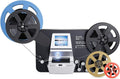 8mm & Super 8 Film to Digital Converter, Film Scanner Digitizer with 2.4' Screen, Convert 3'5'7'9'Reels View Frame by Frame into 1080P Digital MP4 Files,Sharing & Saving on 32GB SD Card
