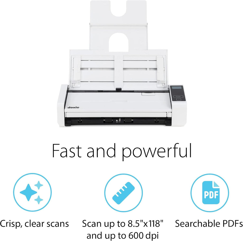 Doxie Pro - Duplex Document Scanner and Receipt Scanner for Home and Office with Amazing Software for Mac and PC