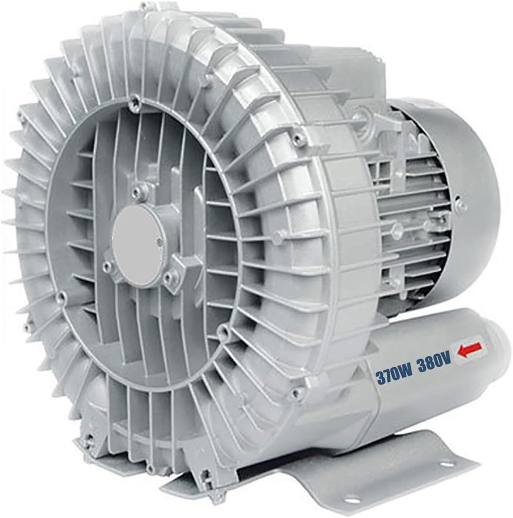 High-Pressure Vortex Ring Blower 480V Three-phase Regenerative Blower for Industrial Construction Textile & Fish Pond Aeration(370w/380v)