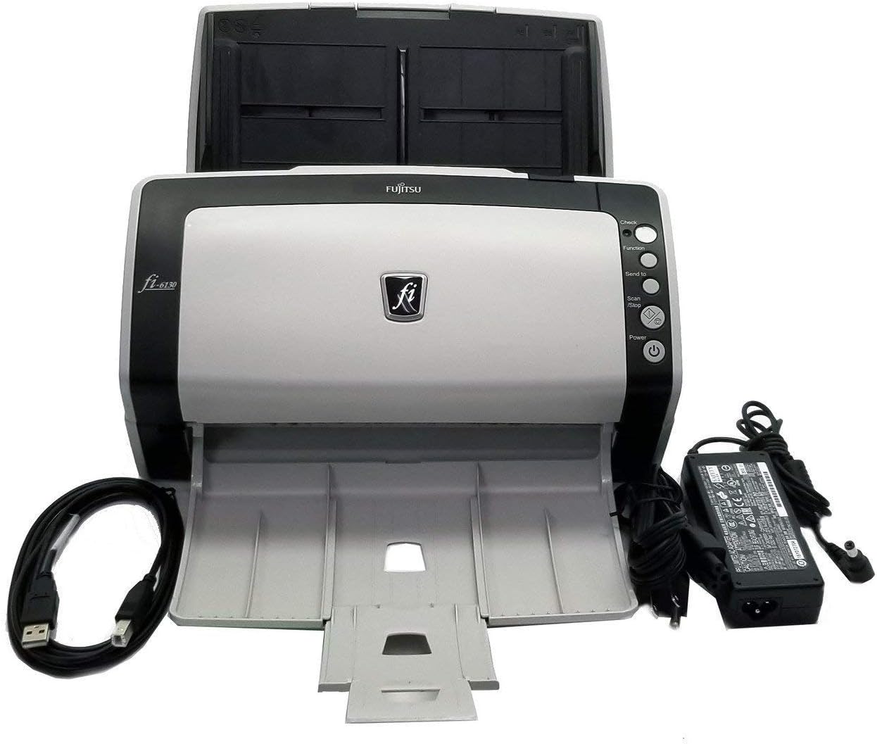Fujitsu fi-6130 Sheetfed Scanner - 24 bit Color - 8 bit Grayscale - 600 dpi Optical - USB - Energy Star Compliance (Renewed)