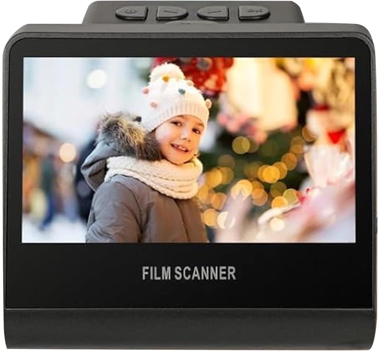 Film and Slide Scanner Digitizer with 5' LCD Screen, Negative Scanners for Old Pictures to Digital 22MP JPEG Fast, Compatible with 35, 126, 110 Film and Slides