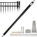 TB600 Outdoor Heavy Duty Gate Closer for 150 to 250 Pounds – Upgraded Hydraulic Gate Closer, Fits 48–78 Inch Gates – Ideal for Farm, Backyard, Pool, and Property Fencing (Black)