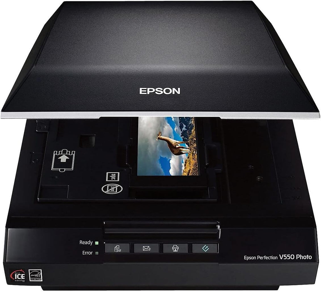 Epson B11B210201 Perfection V550 Photo Color Scanner, 6400 x 6400 dpi
