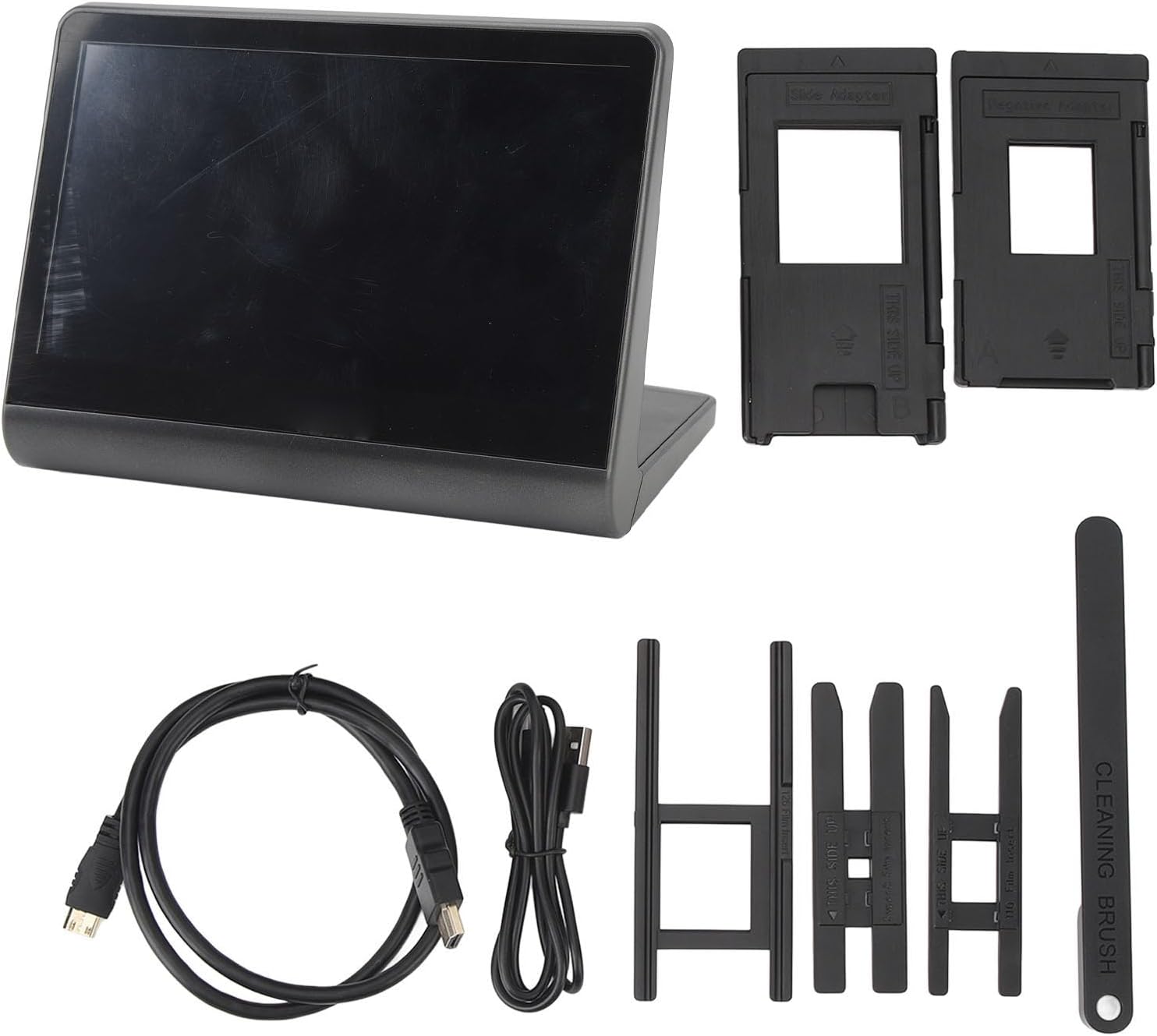 Digital Film Scanner with Large 5inch LCD Screen, HD Screen Film Slide Scanner Convert 135 126KPK 110 Super 8mm Film Monochrome Slide to 48MP JPEGs