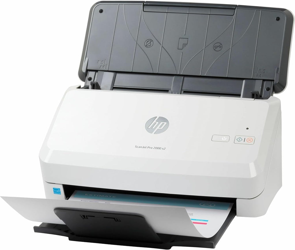 HP ScanJet Pro 2000 s2, Fast 2‑Sided Scanner with Auto Document Feeder, Best for Small Business (6FW06A)