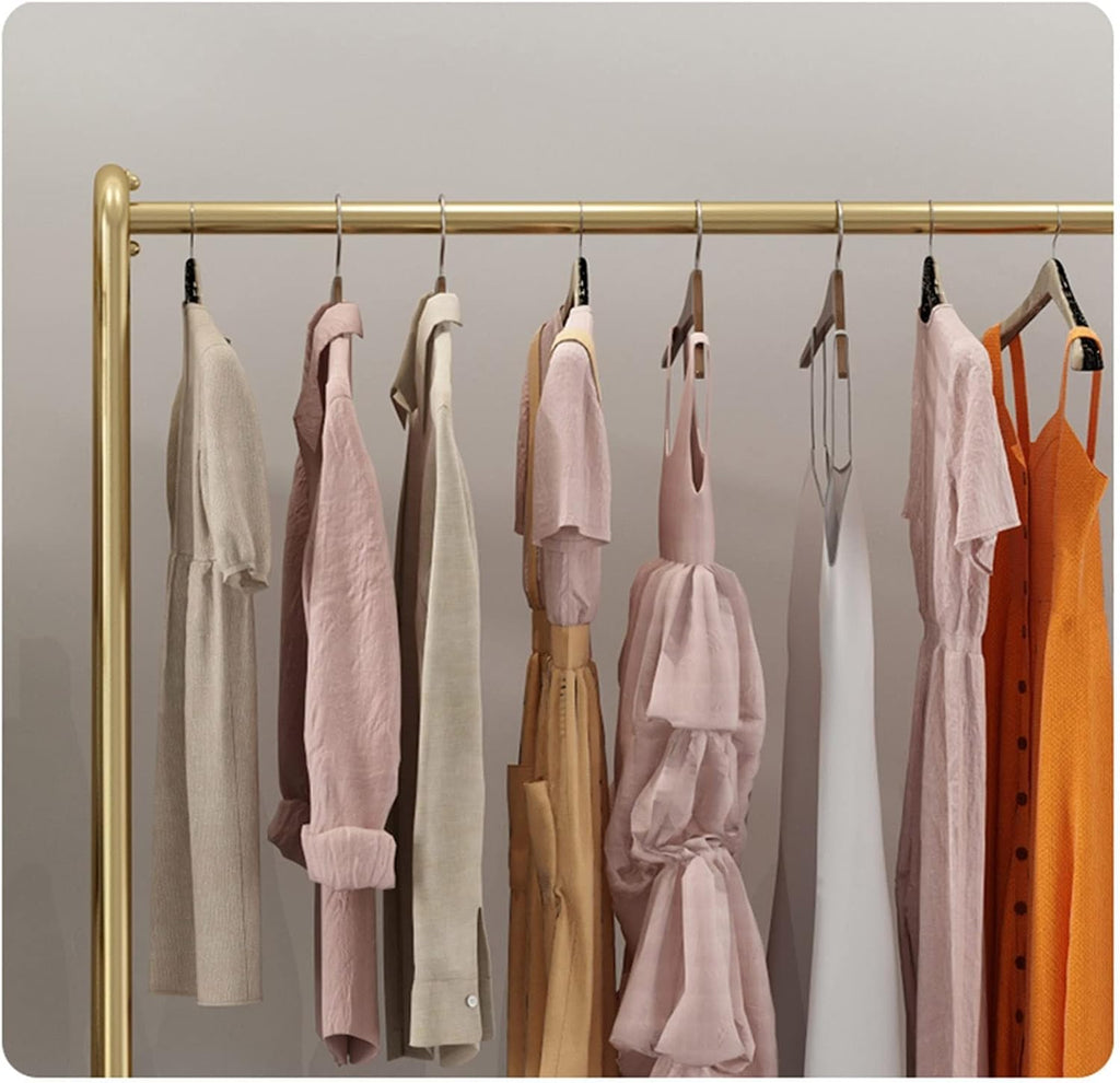 Garment Rack Display Clothes Racks Clothing with Wheels,Clothing Store Retail Racks Commercial Freestanding Hanger for Hanging Clothes,Heavy Duty Organizer (C-L100xH135CM/L39.4x53in
