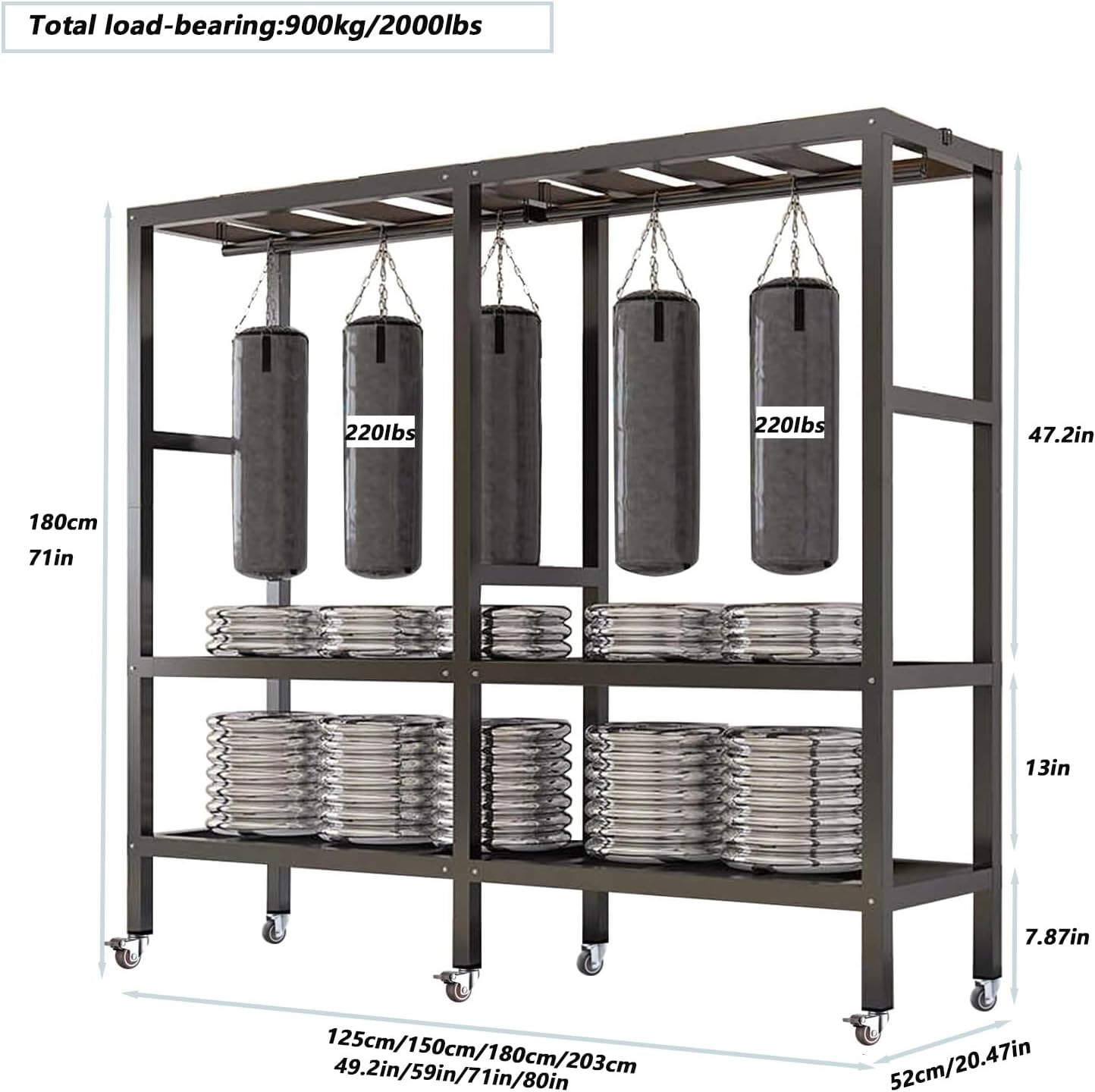 Heavy-Duty Portable Closet Wardrobe on Wheels - Foldable Metal Clothing Rack with Cover, Freestanding Armoire Storage System, Rolling Garment Rack