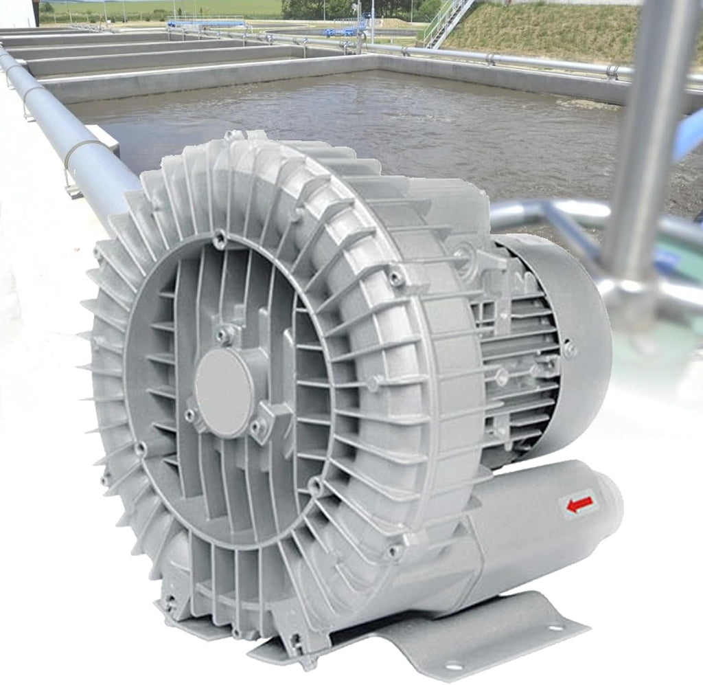High-Pressure Vortex Ring Blower, for Sewage Fermentation Treatment, Pool Oxygenation Machine, Regenerative Blower(750W/380V)