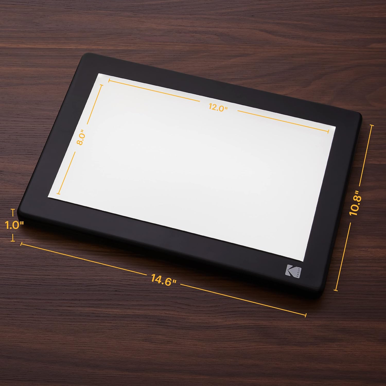 KODAK LED Light Box 12'x8' for Negatives, Slides & Film | Illuminated Board Panel & LED Light Pad for Viewing & Scanning Photos, Tattoo Drawing, Artist Sketching & Stenciling | Glare-Free, USB Powered