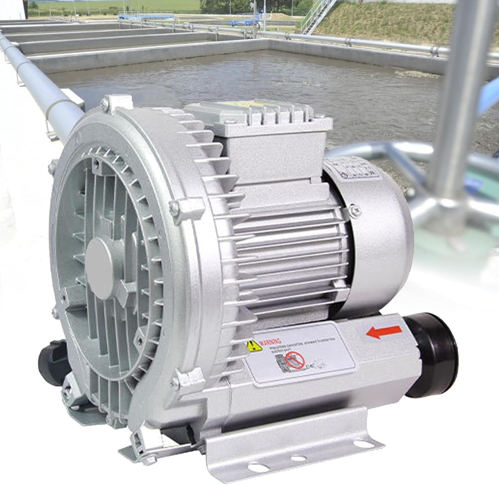 High-Pressure Vortex Ring Blower, for Sewage Fermentation Treatment, Pool Oxygenation Machine, Regenerative Blower(1.5KW/220V)